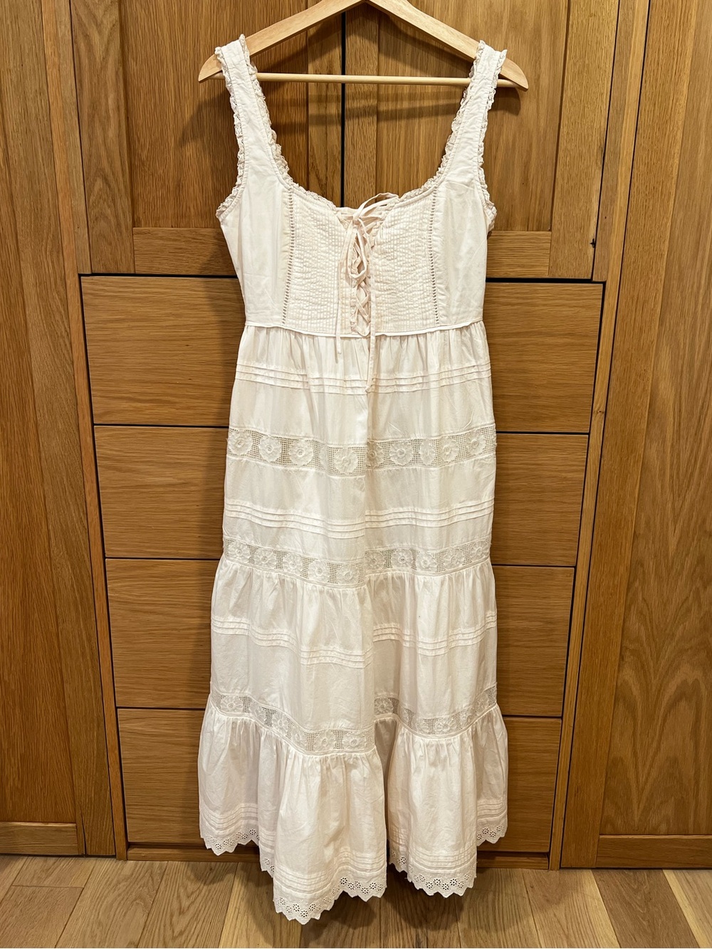 Christy Dawn The Adele Dress Pearl Embroidery Size Petite Small NWT* Cottagecore